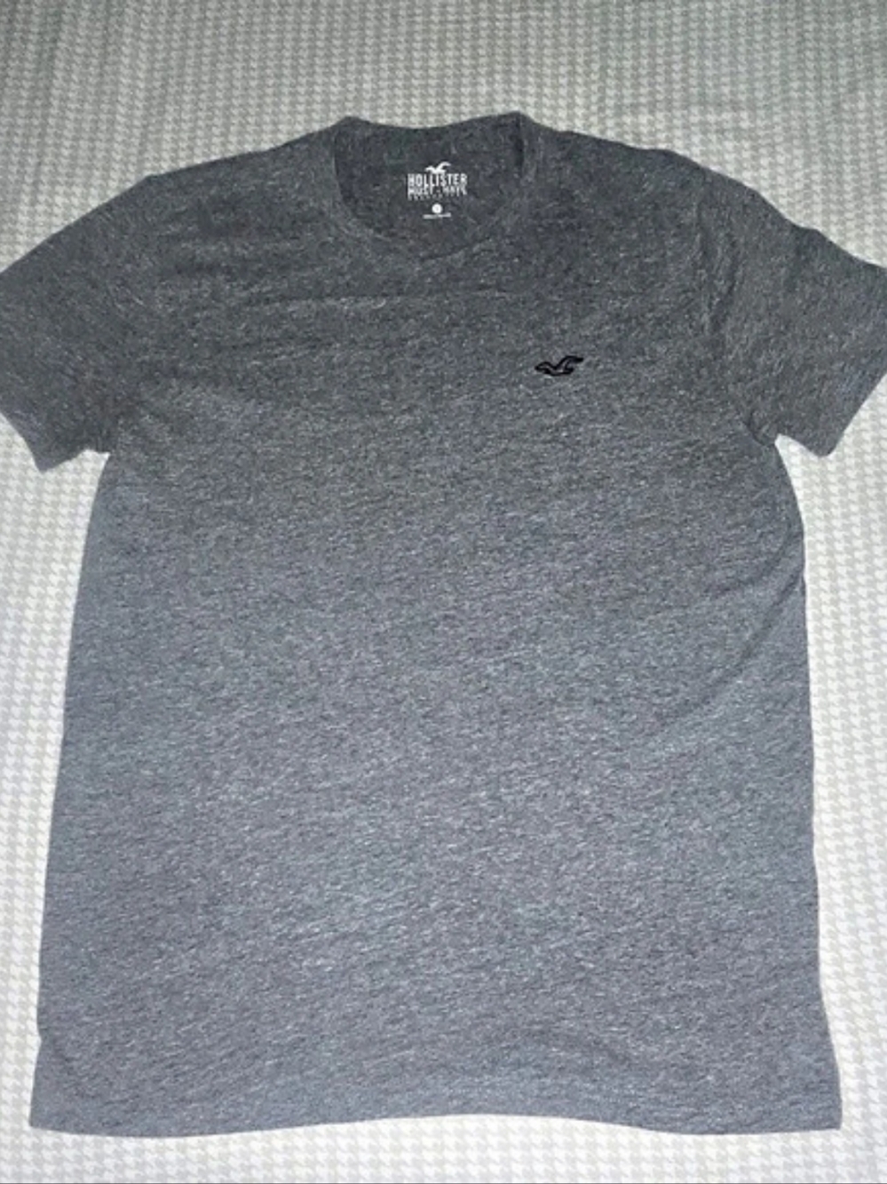 Hollister Must-Have Collection Icon Crew T-Shirt Gray Size Small